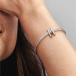 Pandora Reversible Letter M Charm – Sterling Silver